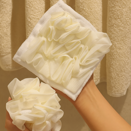 Fleur de Douche Exfoliante Moussante