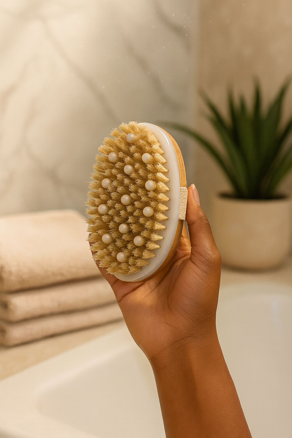 Brosse Sèche Éclat – Bois naturel